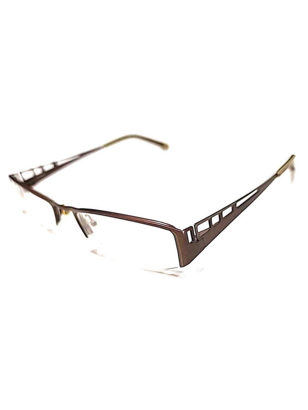 Cinzia by Scott Harris Europa CIN 208 Brown Half Rim Eyeglasses 53-19 135